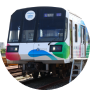 GREEN×EXPO 2027 Special Livery Train (Blue Line)