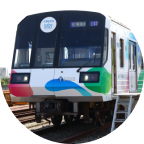 GREEN×EXPO 2027 ラッピングトレイン（ブルーライン）